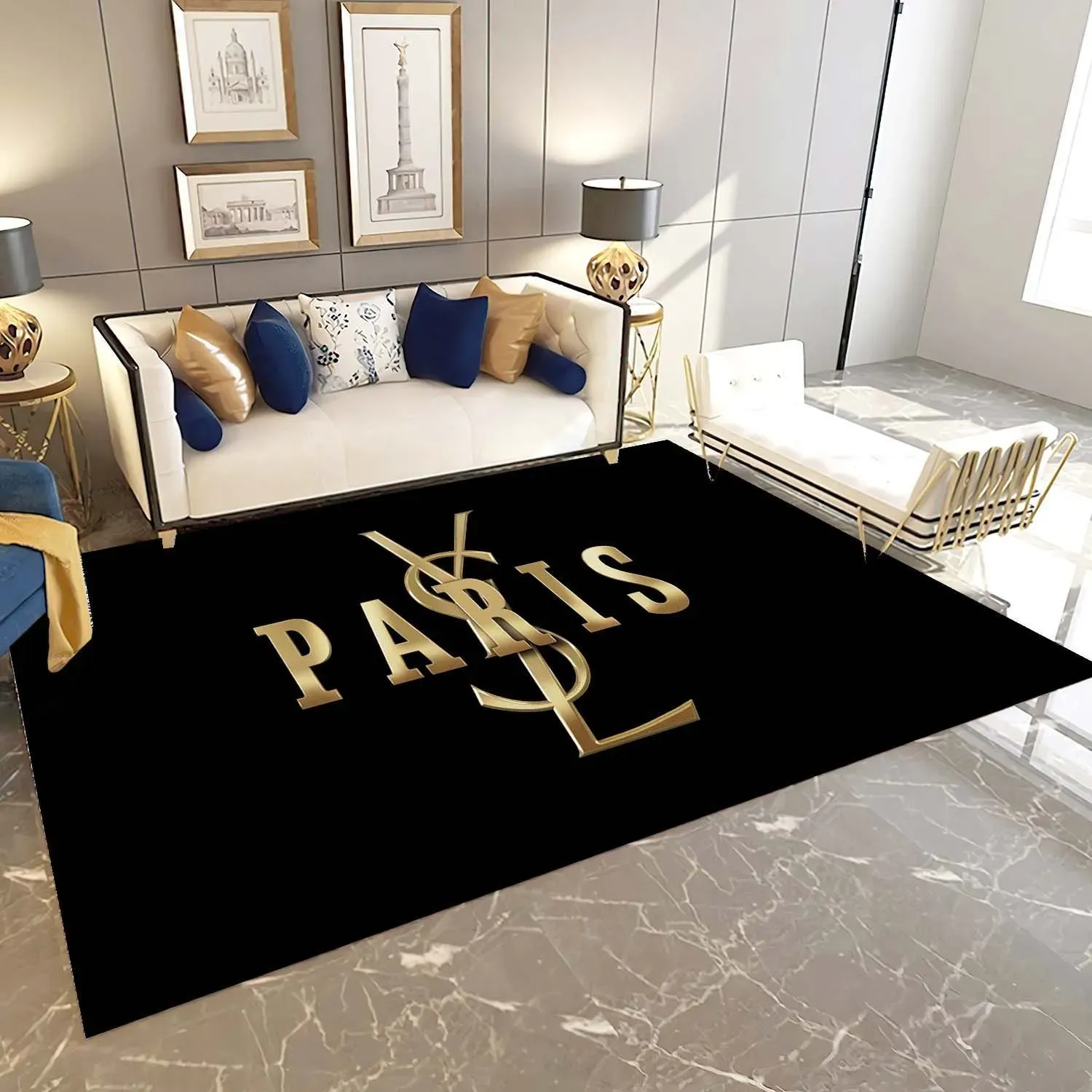 
                yves saint laurent fashion logo limited edition luxury brand rug carpet home decor 14
            