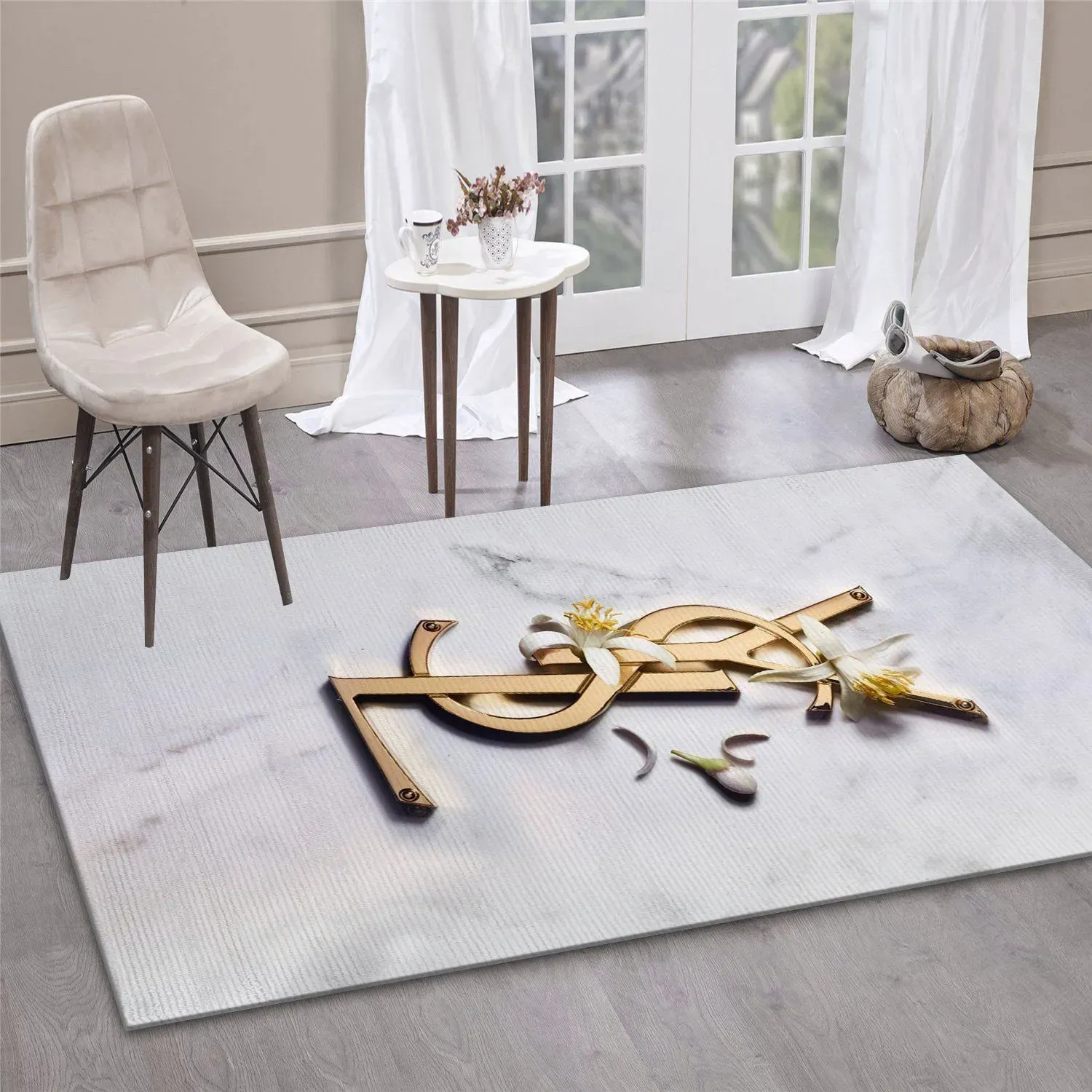 
                yves saint laurent fashion logo limited edition luxury brand rug carpet home decor 04
            