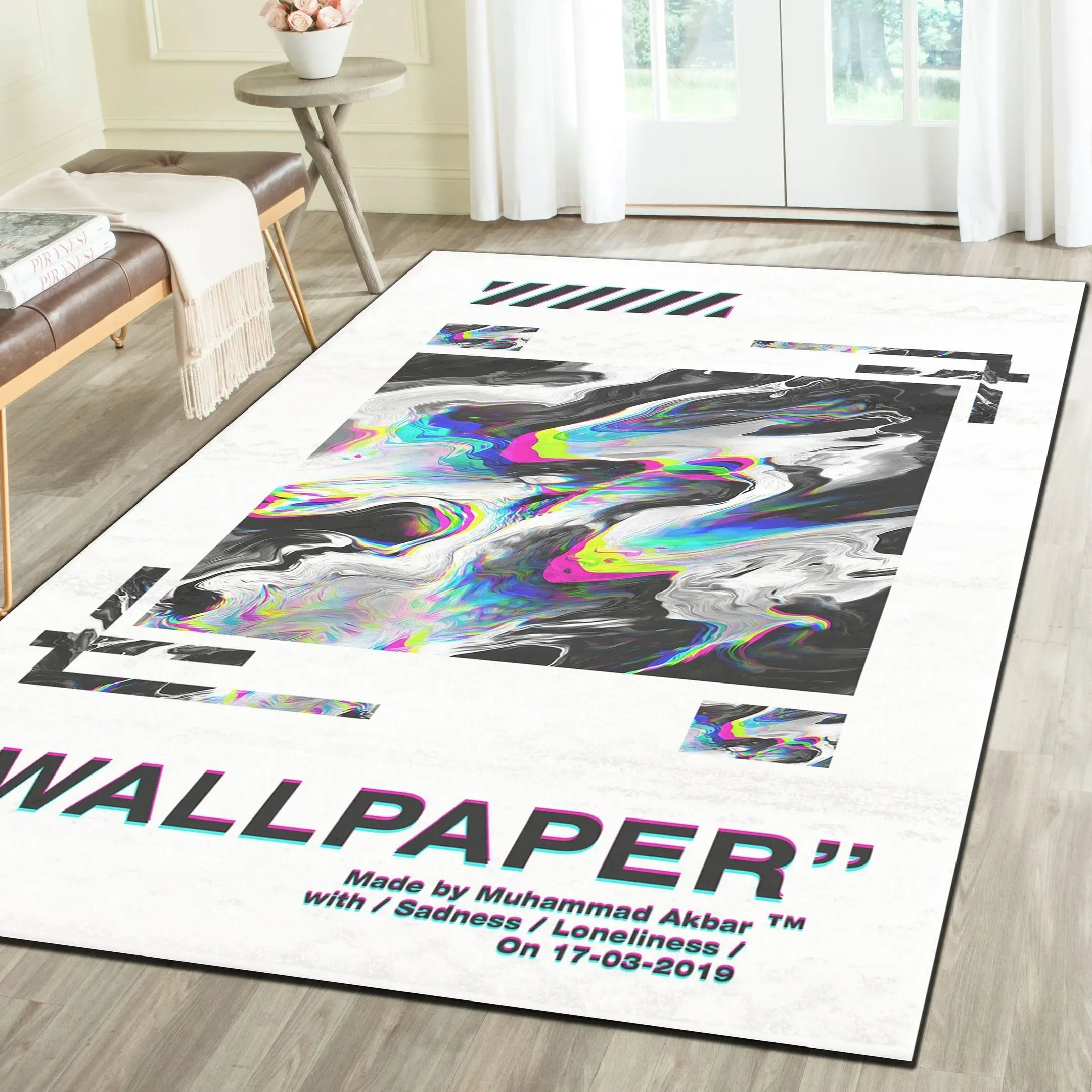
                off-white fashion logo limited luxury brand rug carpet home decor 10
            