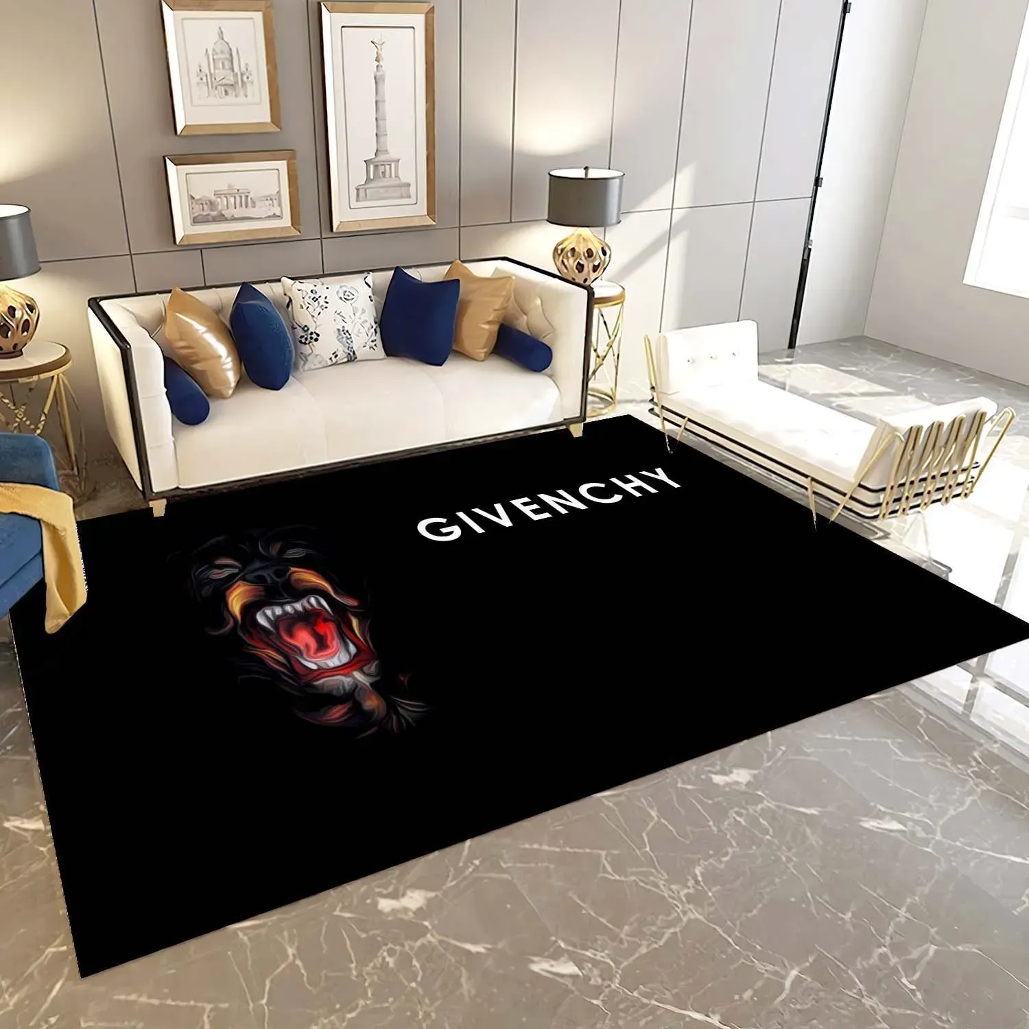 
                givenchy fashion logo limited luxury brand rug carpet home decor 03
            