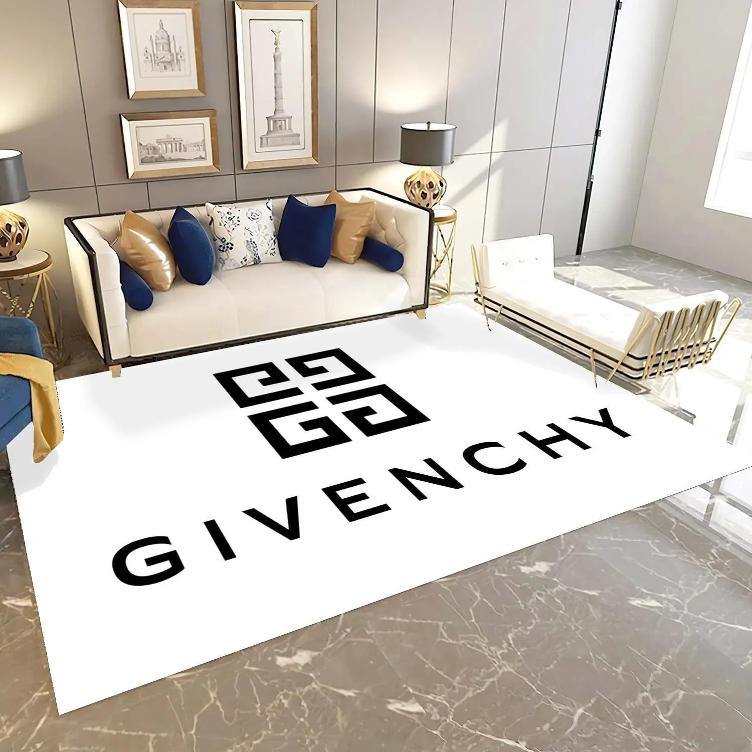 
                givenchy fashion logo limited luxury brand rug carpet home decor 02
            