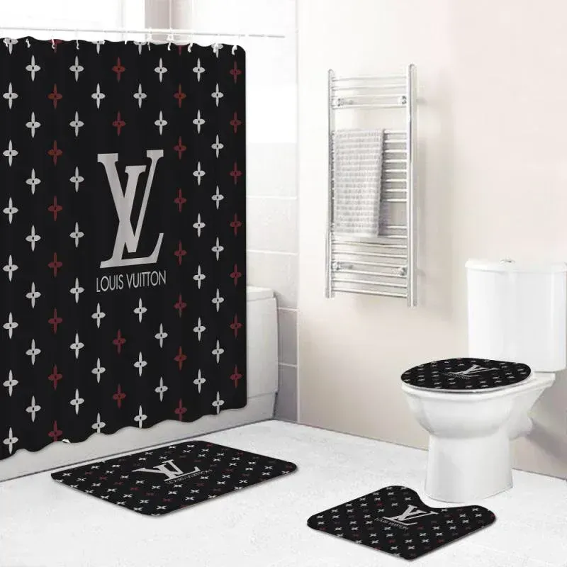 
                louis vuitton limited fashion logo luxury brand bathroom set home decor
            