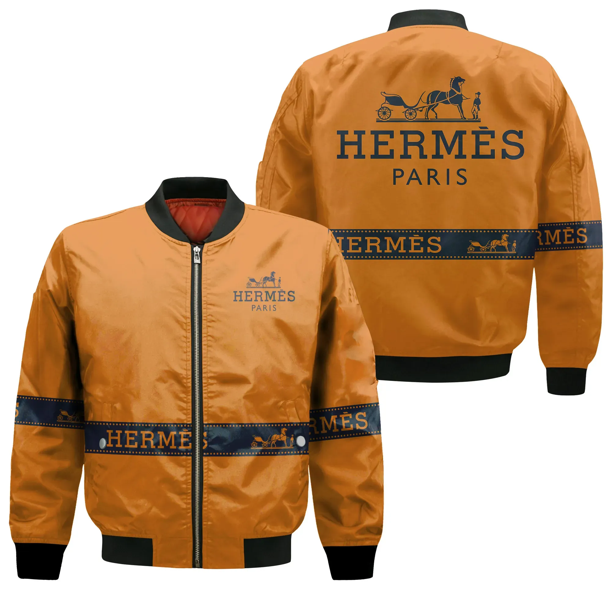
                hermes bomber jacket luxury brand clothing clothes outfit for men women 
            