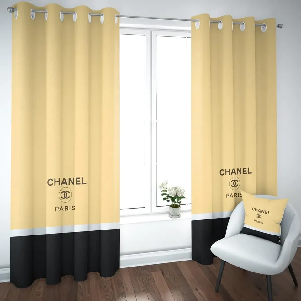 
                chanel paris luxury window curtain curtain for child bedroom living room home decoration
            