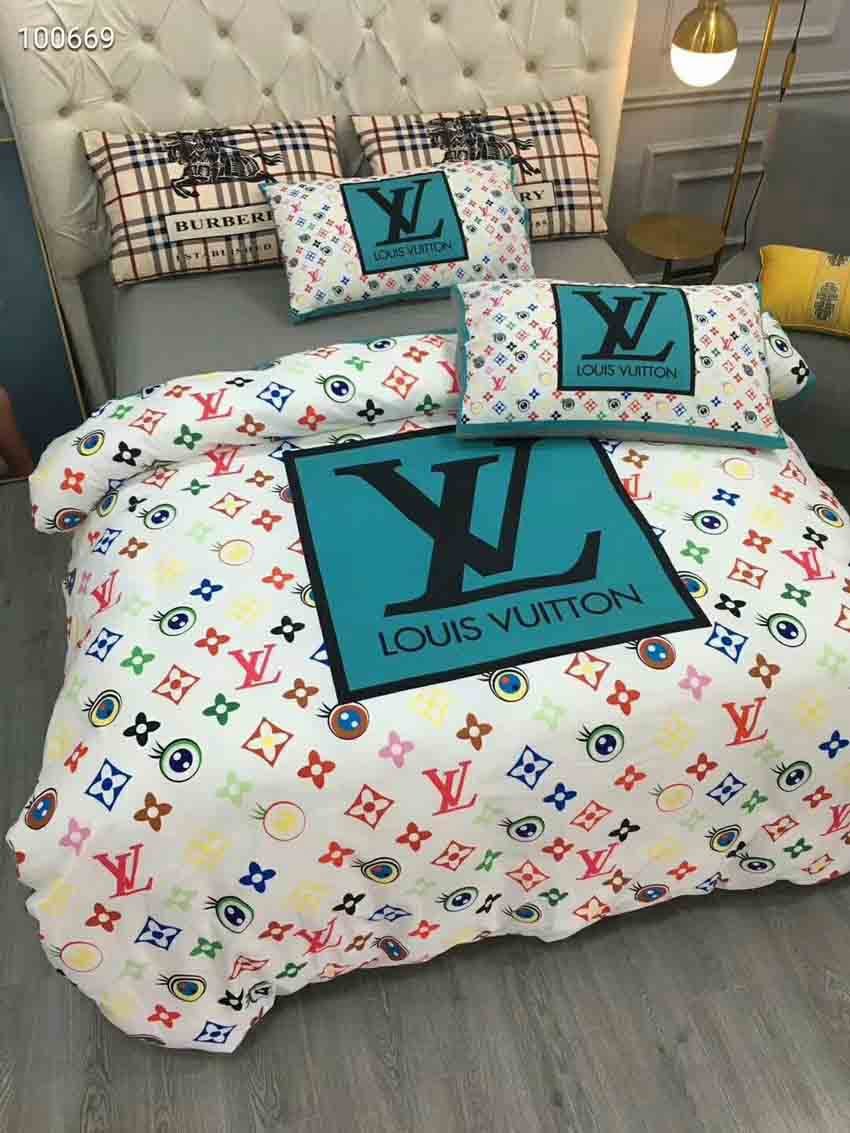 Luxury brand fashion bedding set premium duvet cover special gift home decor 258
