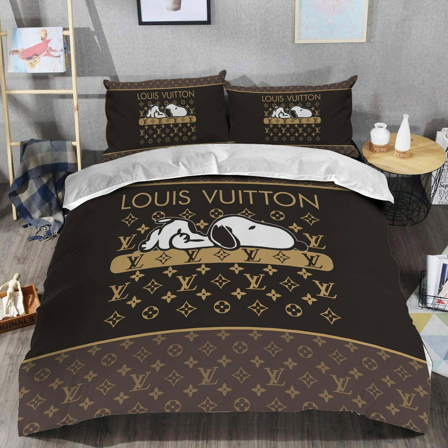 Luxury brand fashion bedding set premium duvet cover special gift home decor 265