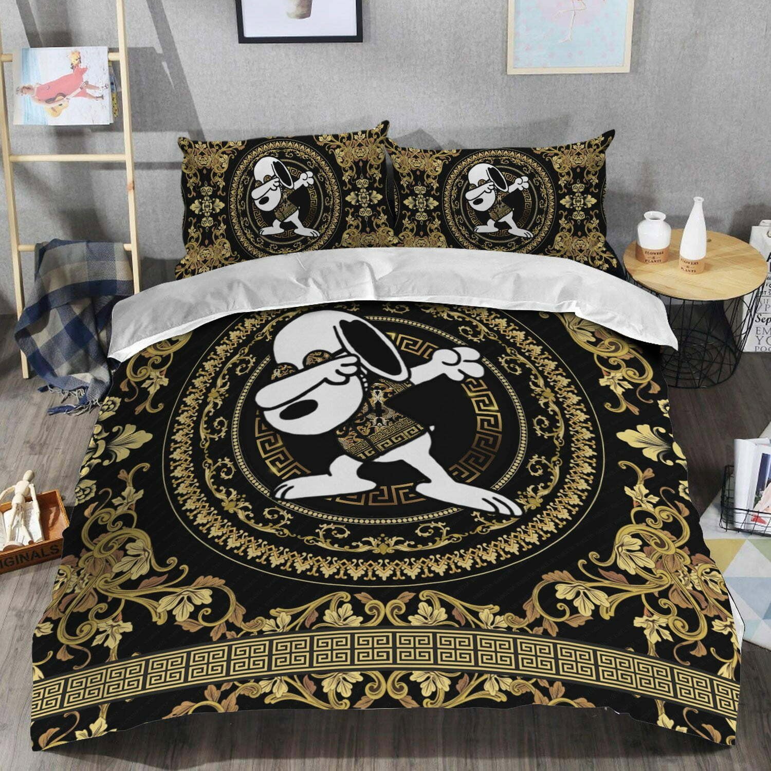 Luxury brand fashion bedding set premium duvet cover special gift home decor 266