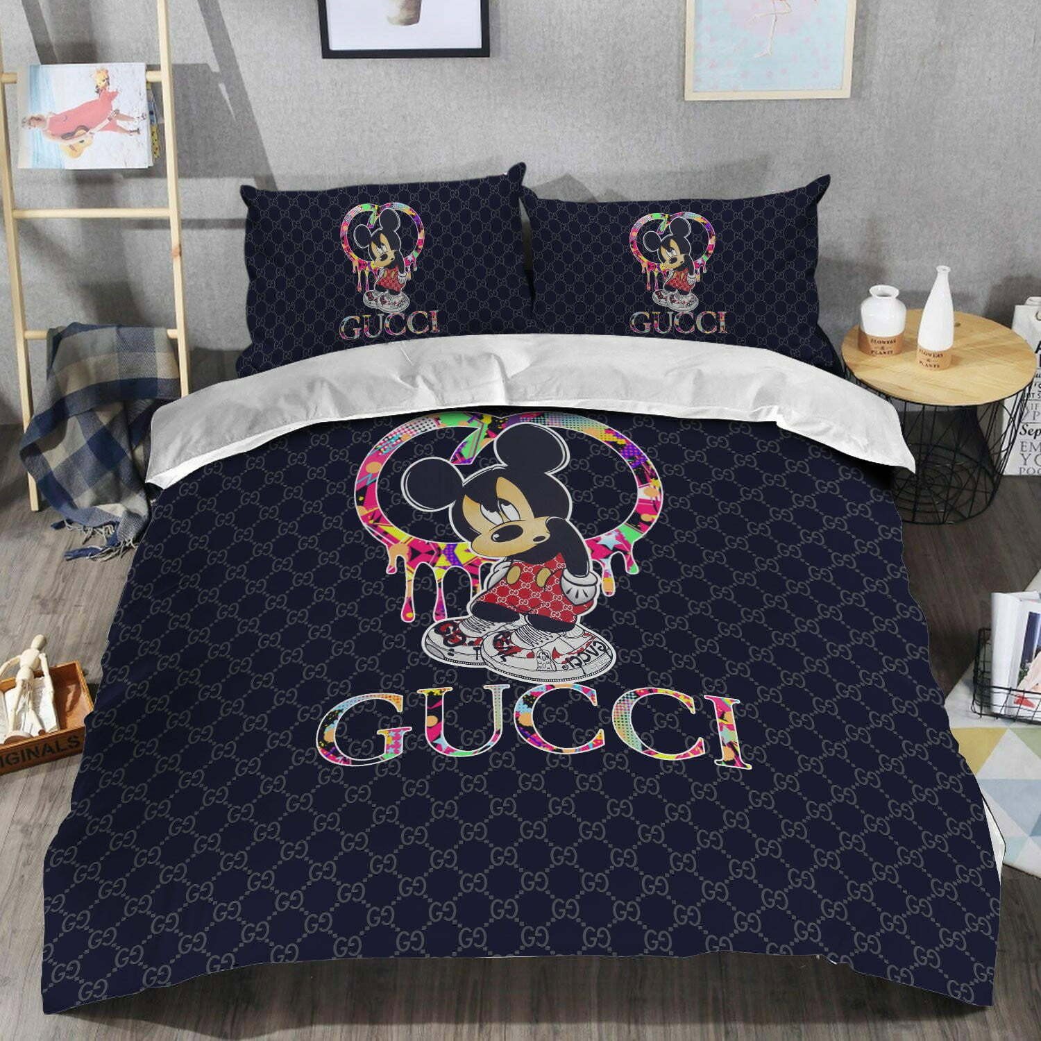 Luxury brand fashion bedding set premium duvet cover special gift home decor 267