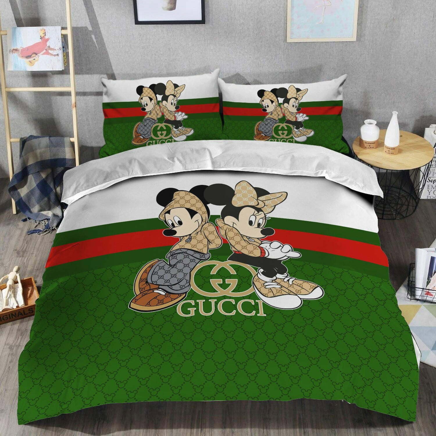 Luxury brand fashion bedding set premium duvet cover special gift home decor 268