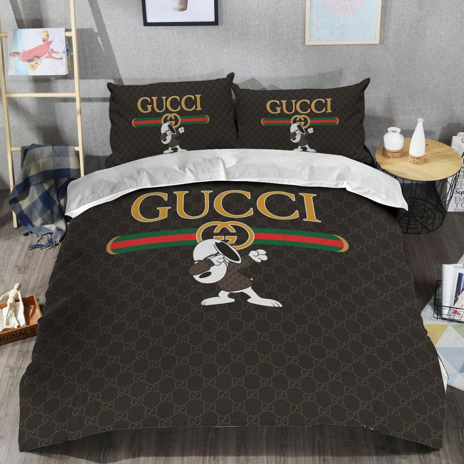 Luxury brand fashion bedding set premium duvet cover special gift home decor 269