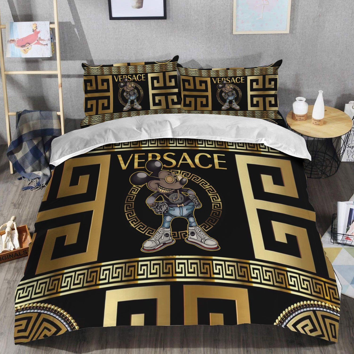 Luxury brand fashion bedding set premium duvet cover special gift home decor 271