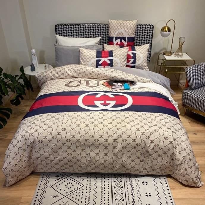 Luxury brand fashion bedding set premium duvet cover special gift home decor 287
