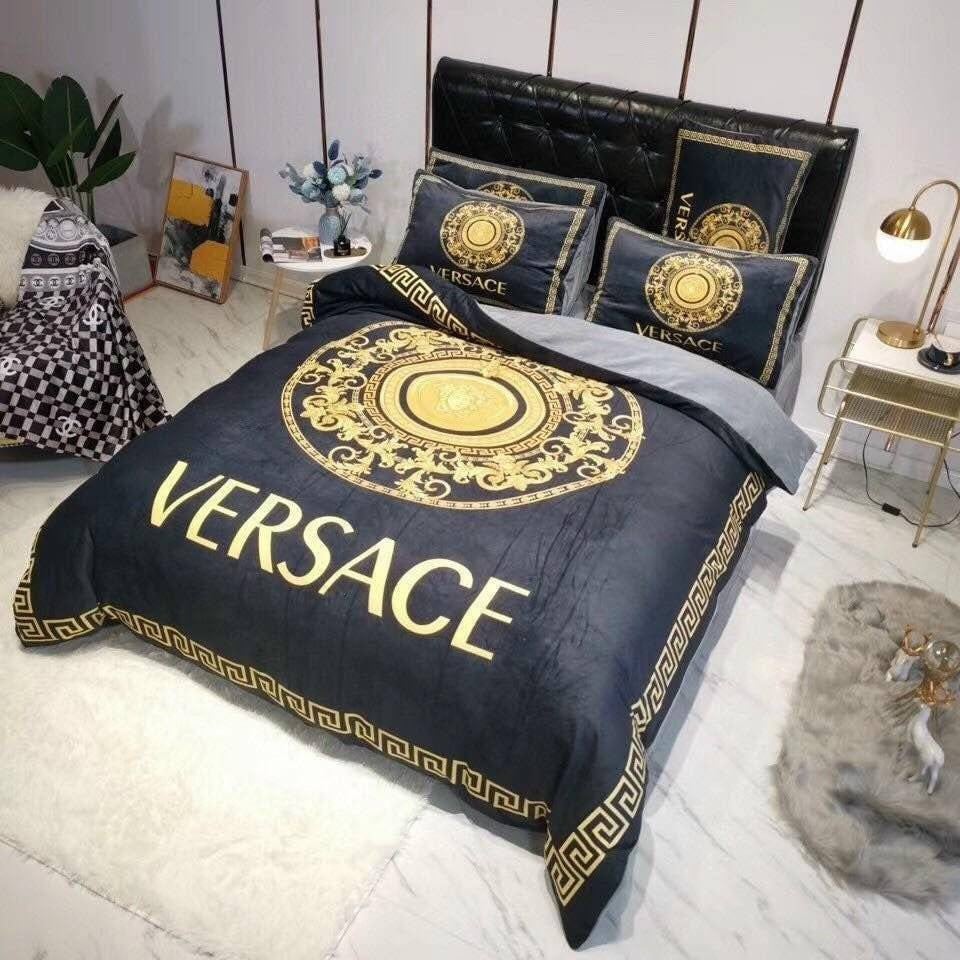 Luxury brand fashion bedding set premium duvet cover special gift home decor 348