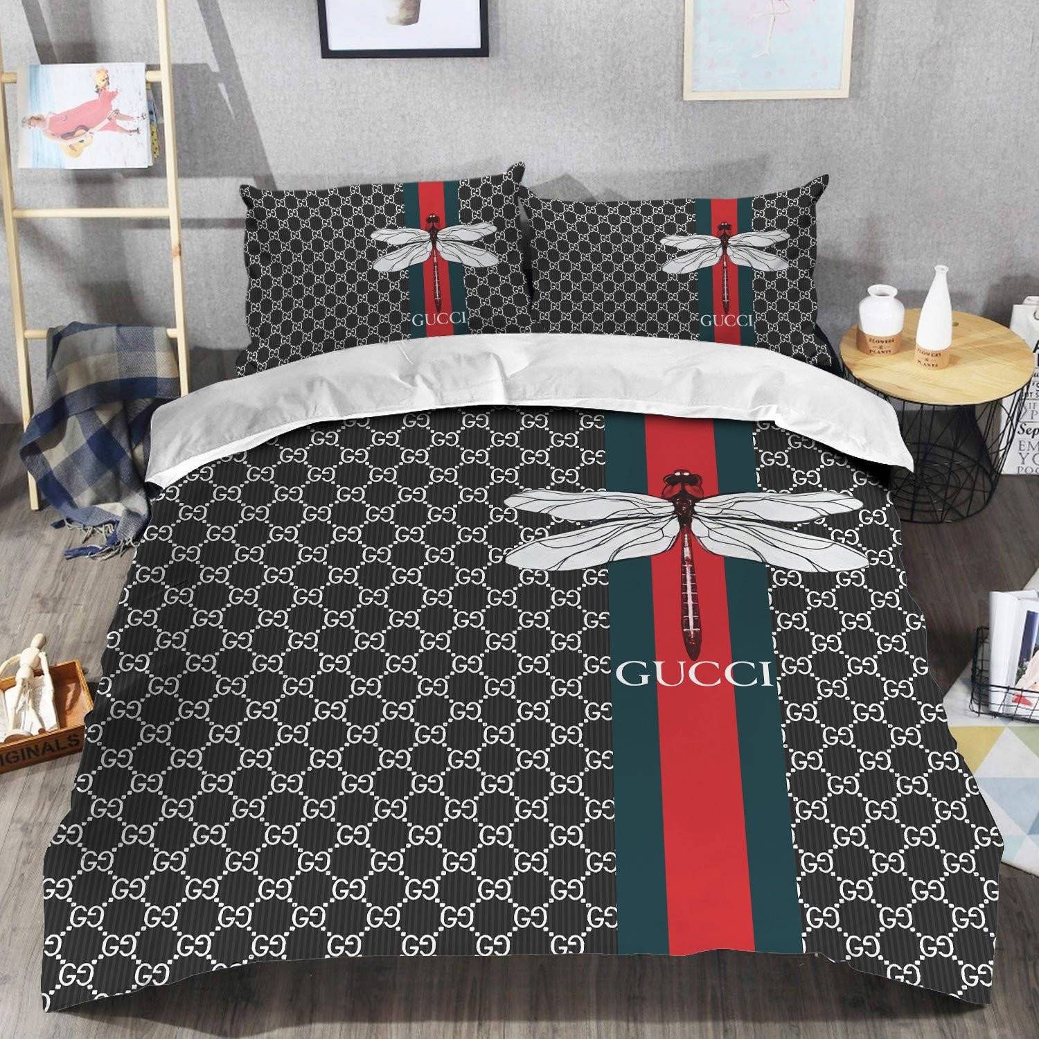 Luxury brand fashion bedding set premium duvet cover special gift home decor 349