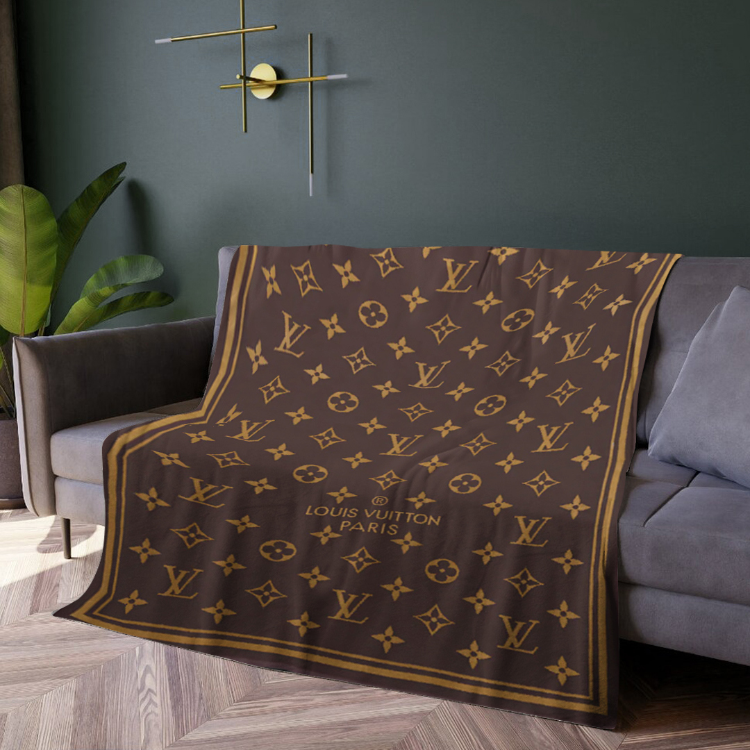 Luxury brand fashion premium blanket fleece home decor clothing special gift 1