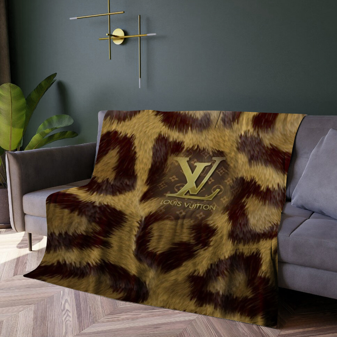 Luxury brand fashion premium blanket fleece home decor clothing special gift 12