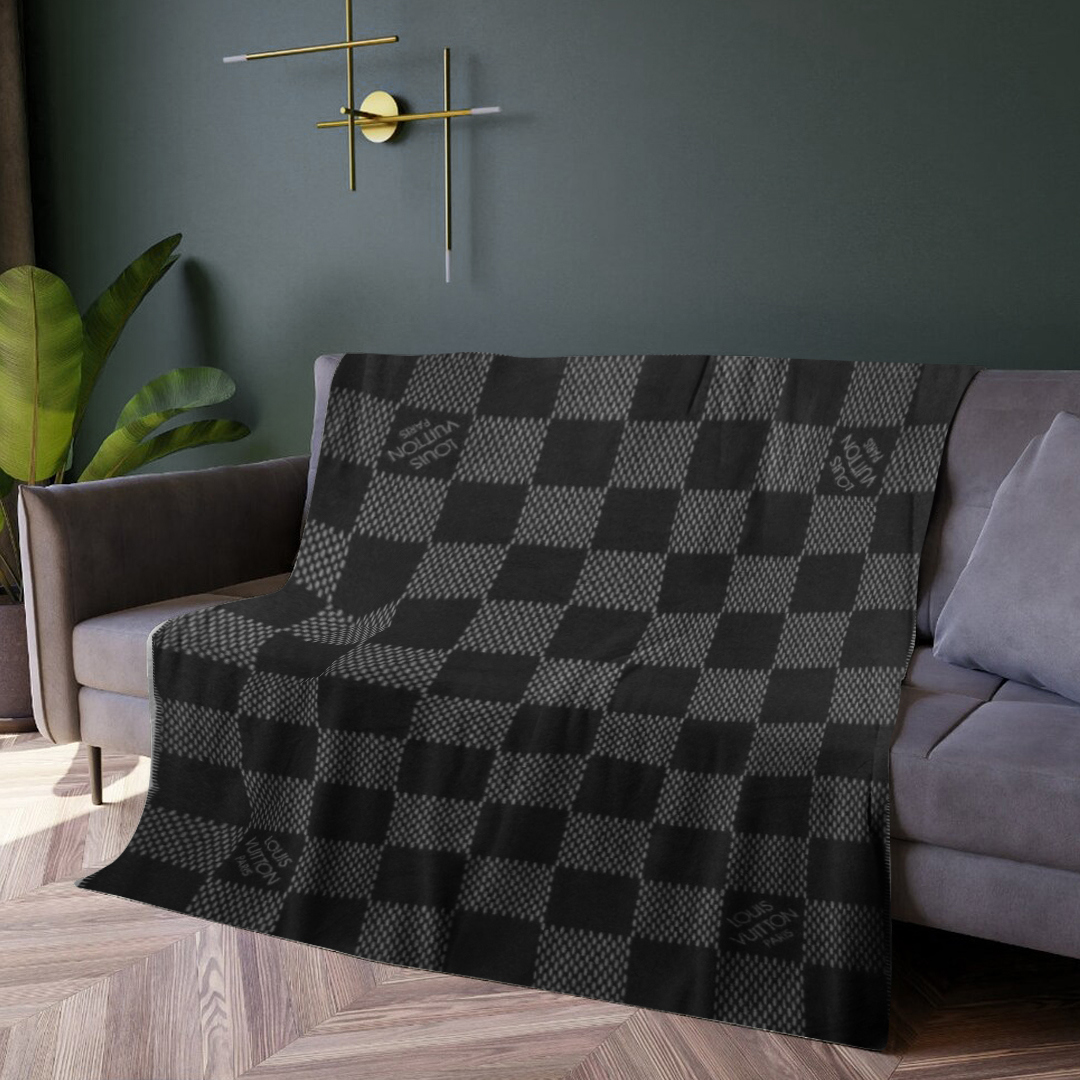 Luxury brand fashion premium blanket fleece home decor clothing special gift 14