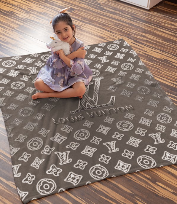 Luxury brand fashion premium blanket fleece home decor clothing special gift 27