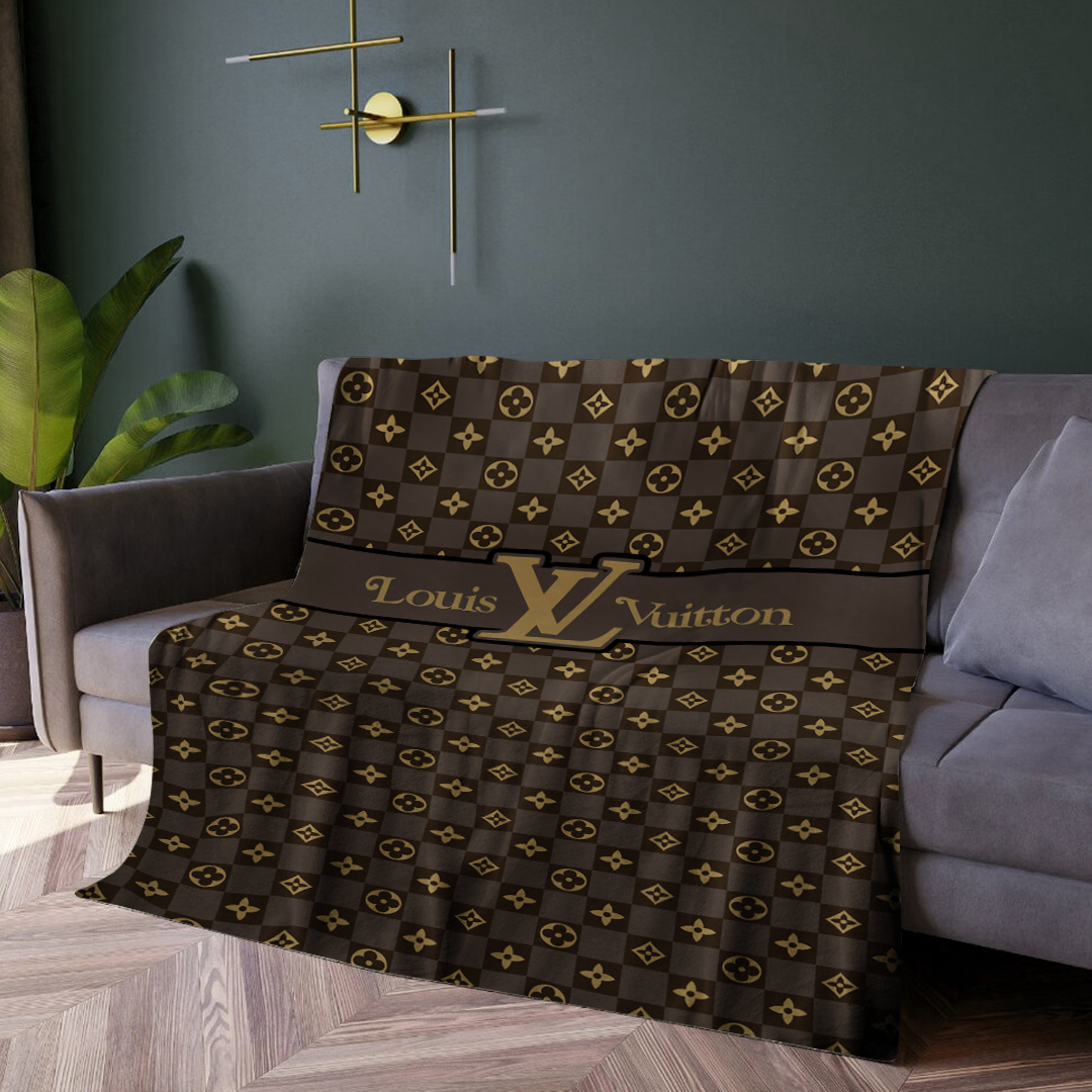 Luxury brand fashion premium blanket fleece home decor clothing special gift 3
