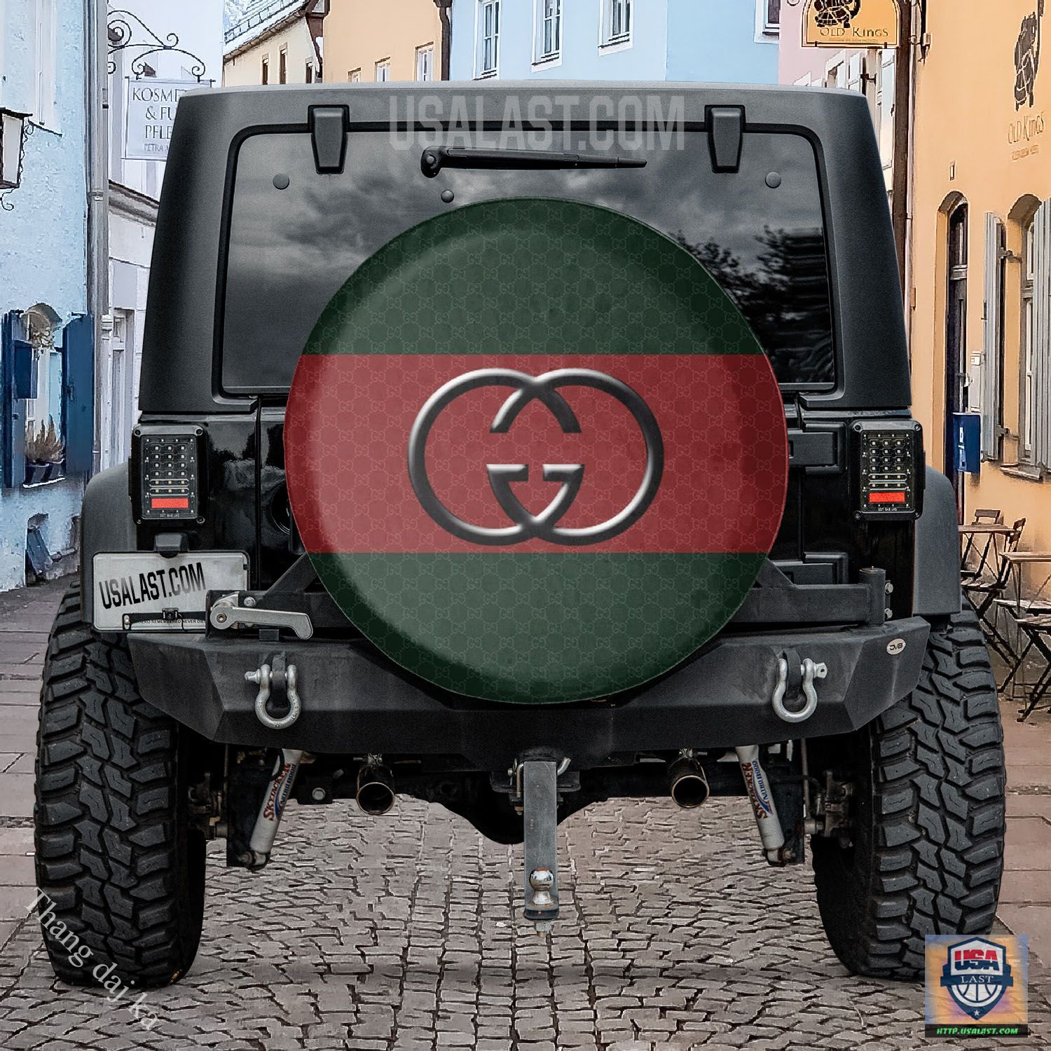 Gucci green red burgundy black spare tire covers