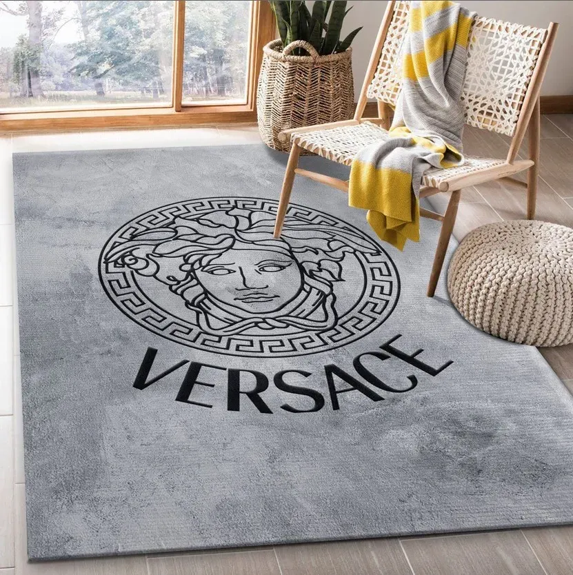 
                versace fashion logo limited luxury brand rug carpet home decor
            