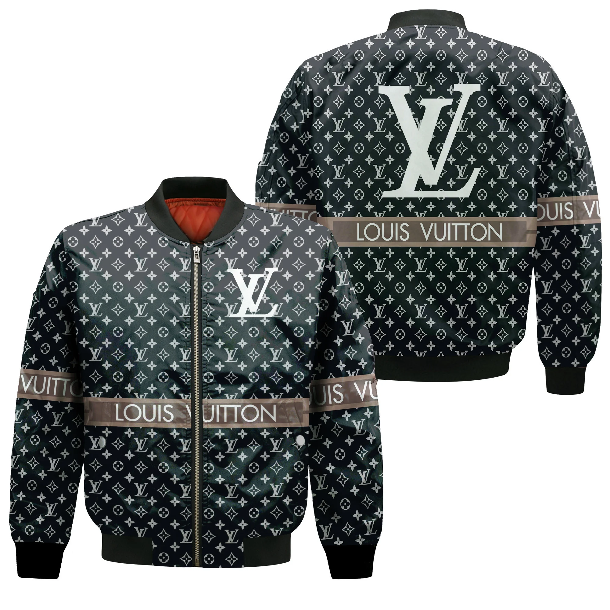 
                louis vuitton luxury brand premium bomber jacket outfit for men women
            