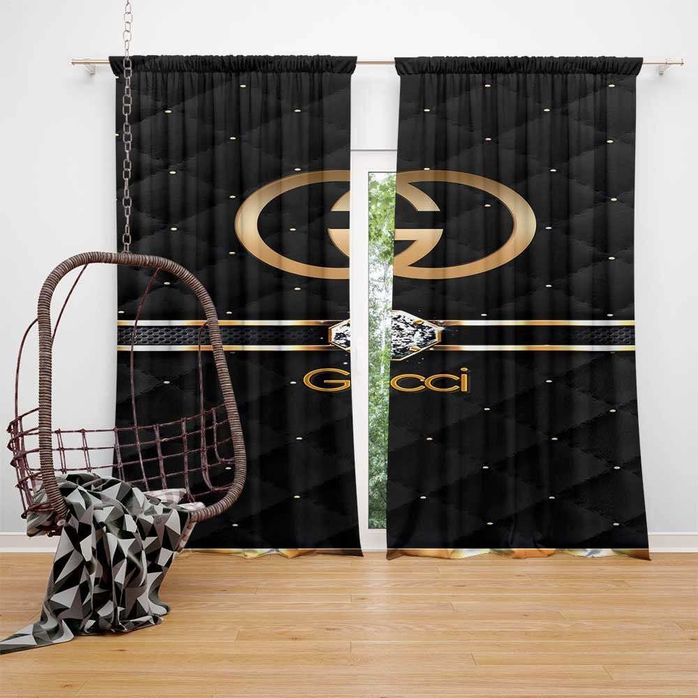 
                gucci diamond fashion luxury brand premium window curtain home decor
            