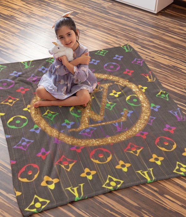 Luxury brand fashion premium blanket fleece home decor clothing special gift 34