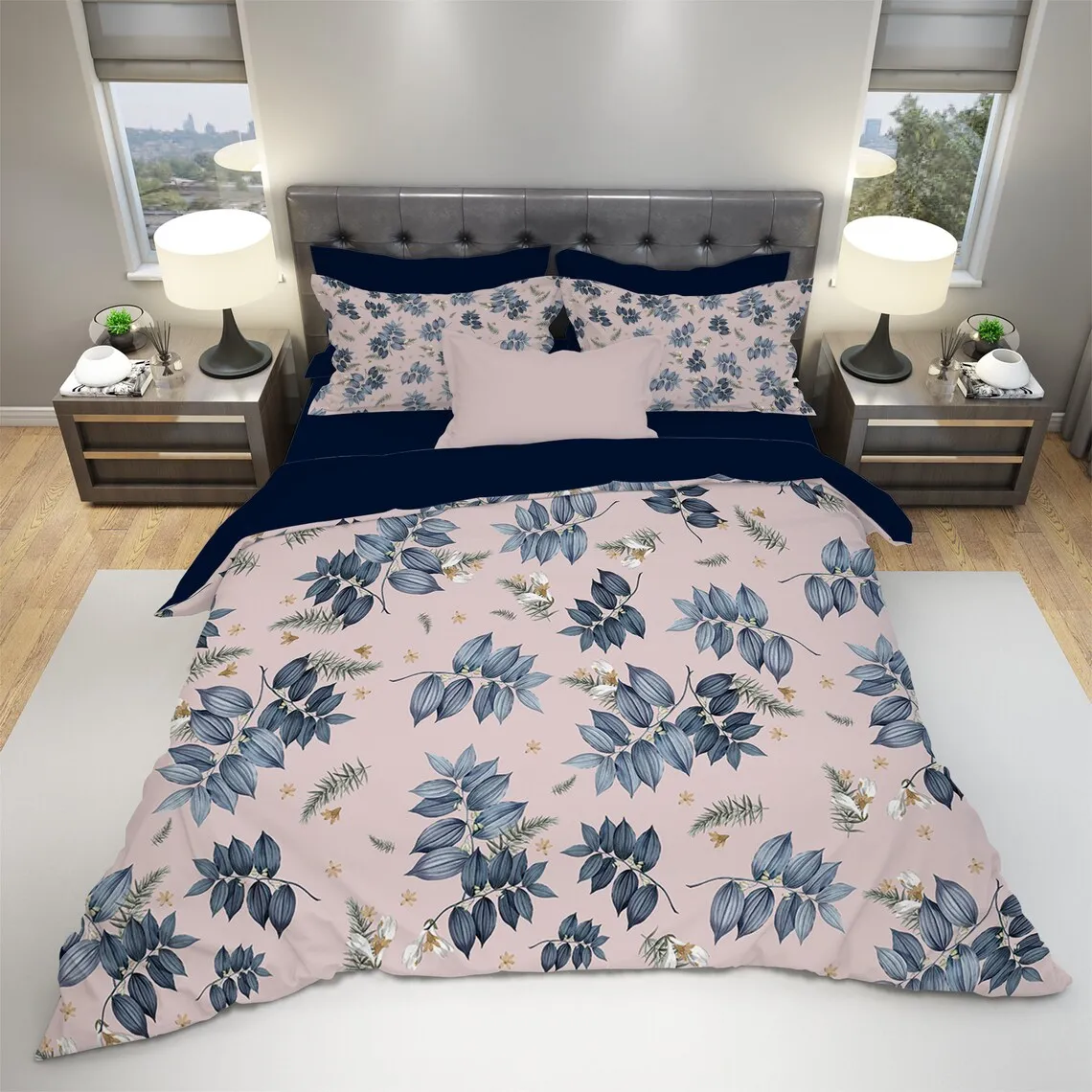Tropical Leaves Bedding, Tropical Bedding, Tropical Twin Bedding, Leaves Patten Bedding, Summer Pattern Bedding, Tropical Single Bedding