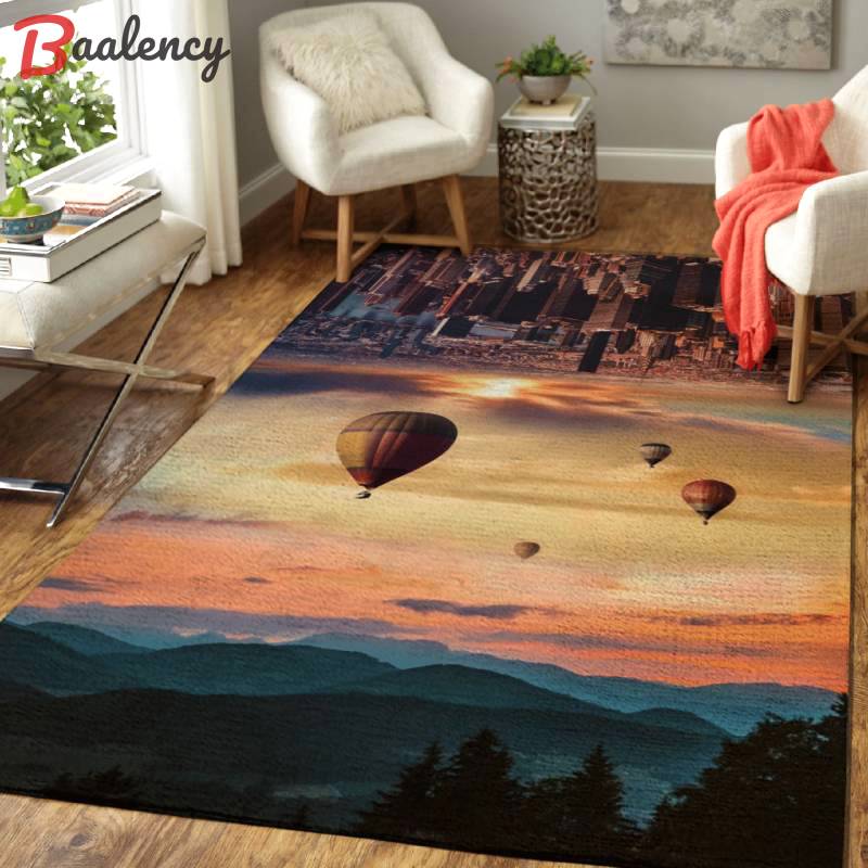 Upside down space space art work area rug carpet