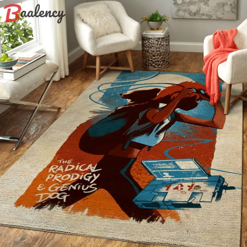 Radical ed and ein anime icon area rug carpet