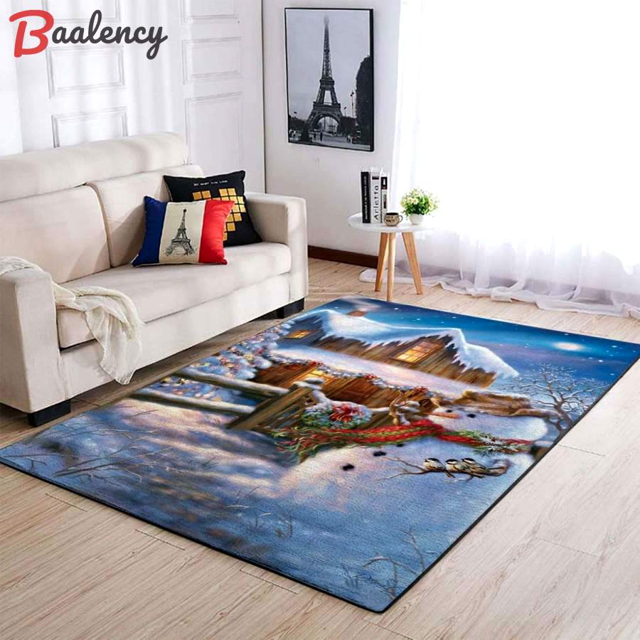 Rugs in Living Room and Bedroom - Christmas – snowman area rug / 19092720 floor décor