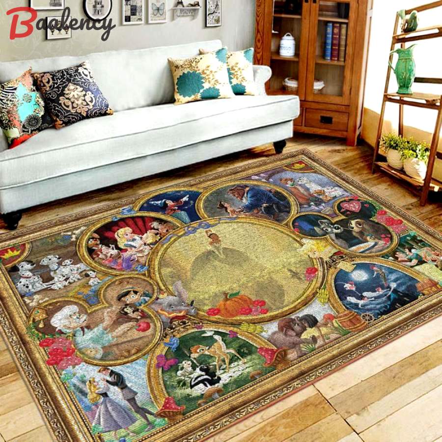 Rugs in Living Room and Bedroom - The princess and the frog area rug – home decor – bedroom living room decor