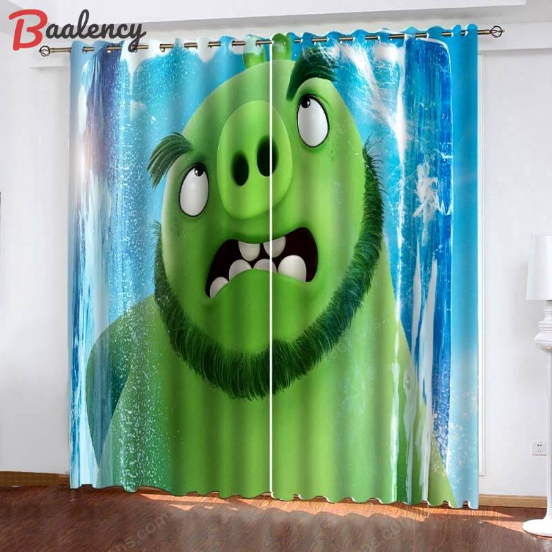 Leonard angry birds 3 3d living room shower curtains