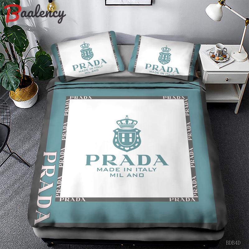Prada luxury coco chanel comforter Bedding Sets covers blankets bed