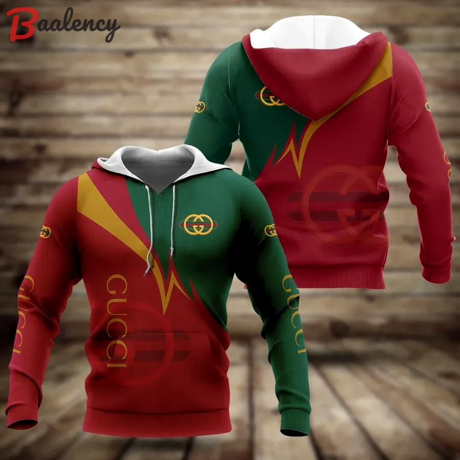 Gucci red unisex hoodie for men women luxury brand clothing clothes outfit Hoodie 3D