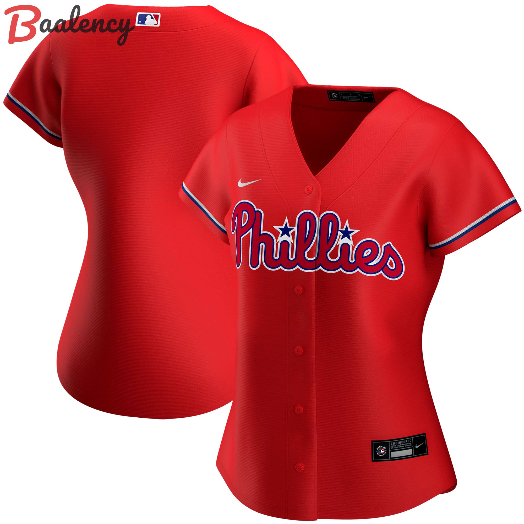 Philadelphia phillies nike women's alternate team jersey color red  Baseball MLB Jersey Sports For Fans Baseball Replica MLB