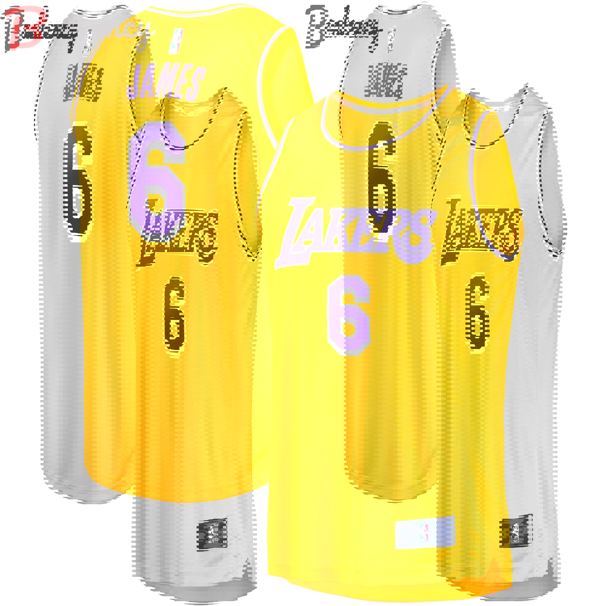 Lebron james los angeles lakers fanatics branded 2023/22 #6 fast break player jersey gold icon edition Baseball NBA Jersey Replica Sports Gift For Fans NBA Basketball