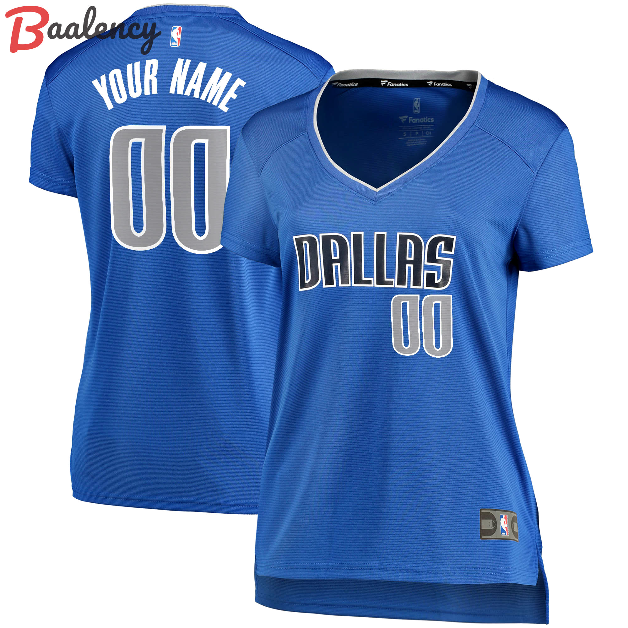 Dallas mavericks fanatics branded women's fast break custom jersey royal icon edition Baseball NBA Jersey Replica Sports Basketball Gift For Fans NBA