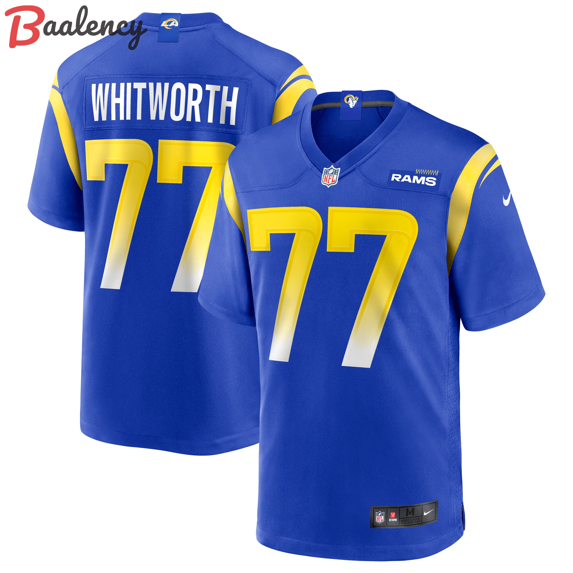 Andrew whitworth los angeles rams nike game jersey color royal  Baseball NFL Jersey Sports NFLFootball For Fans Replica