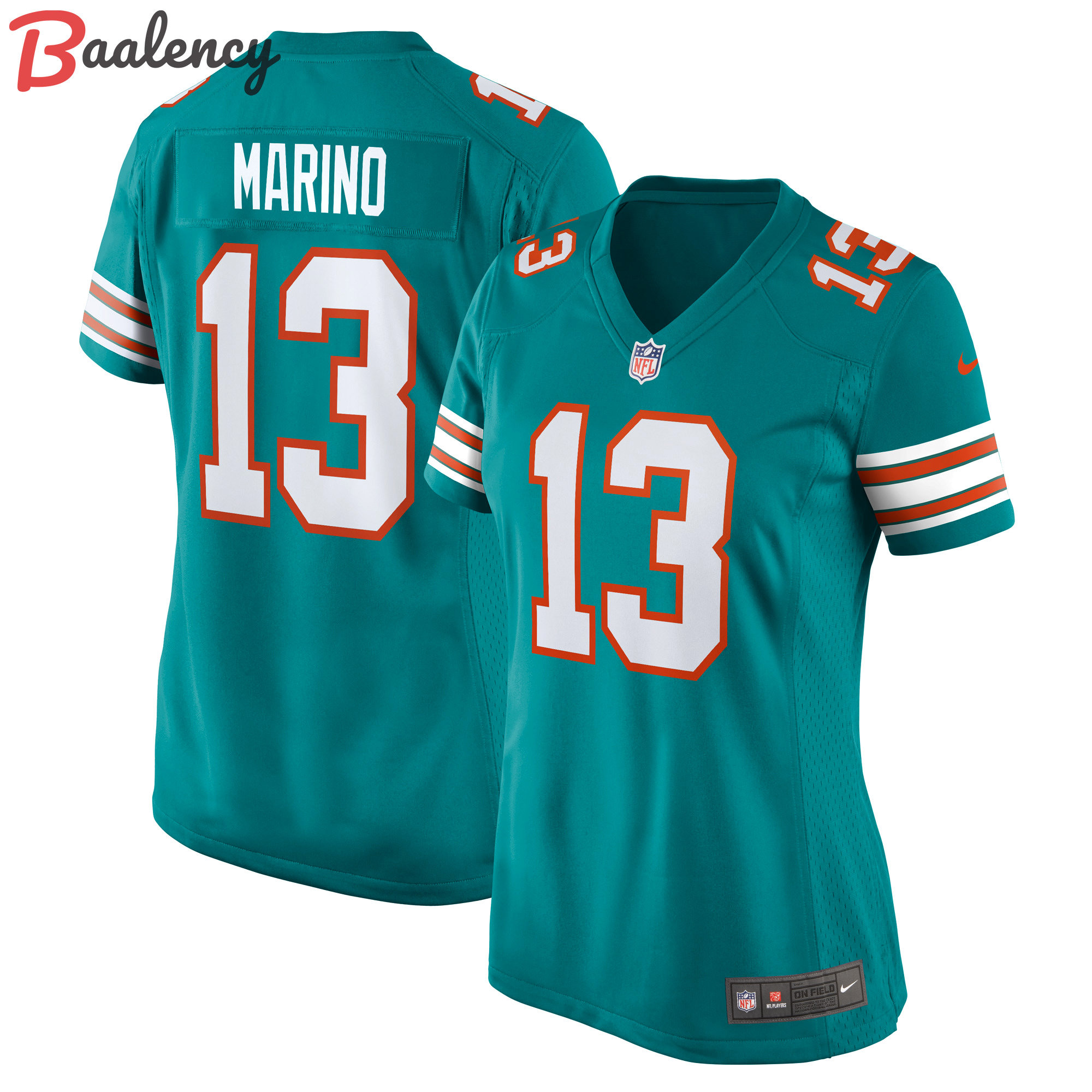 Dan marino miami dolphins nike women's retired player jersey color aqua  Baseball NFL Jersey NFLFootball Sports For Fans Replica