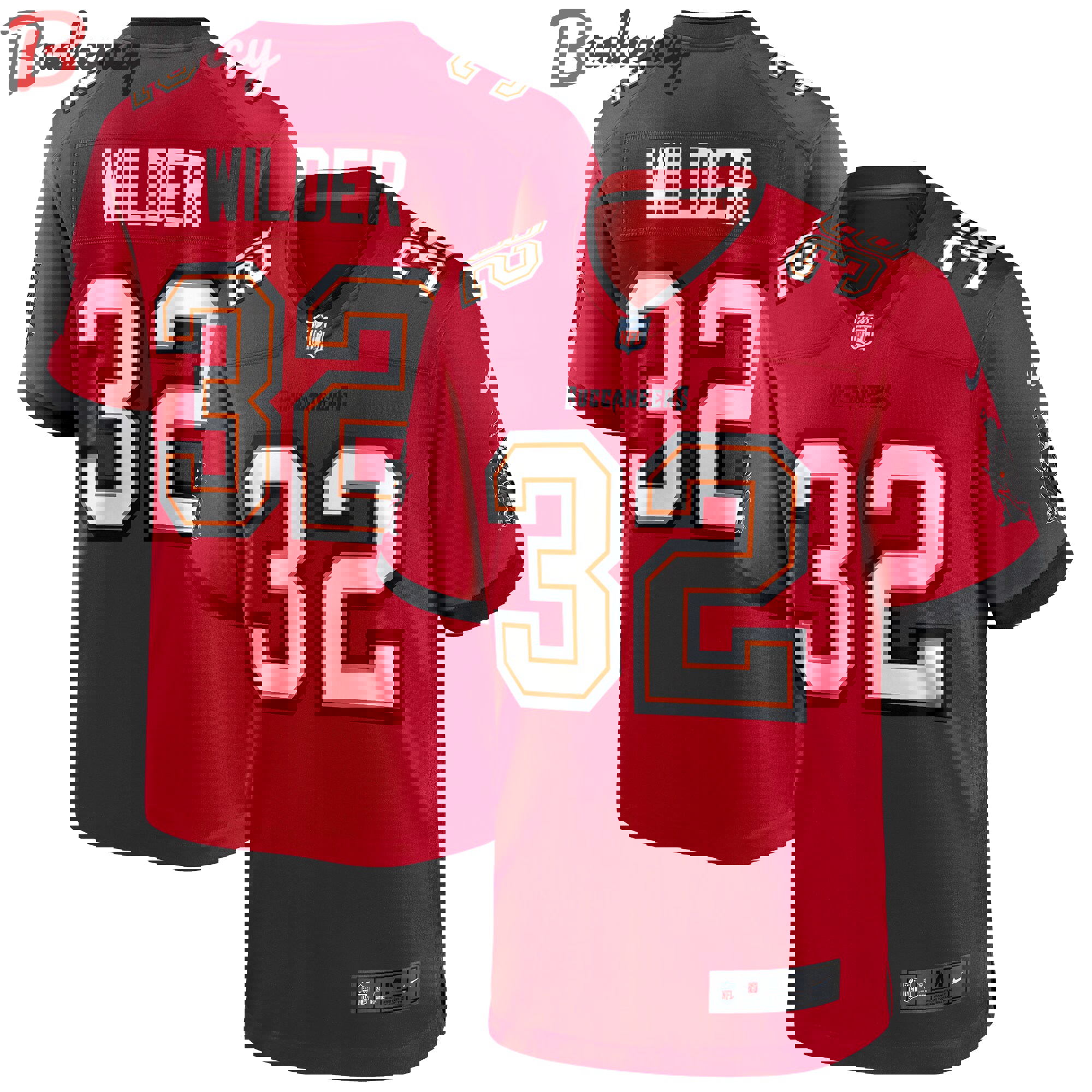 James wilder tampa bay buccaneers nike game retired player jersey color red  Baseball NFL Jersey Replica For Fans NFLFootball Sports