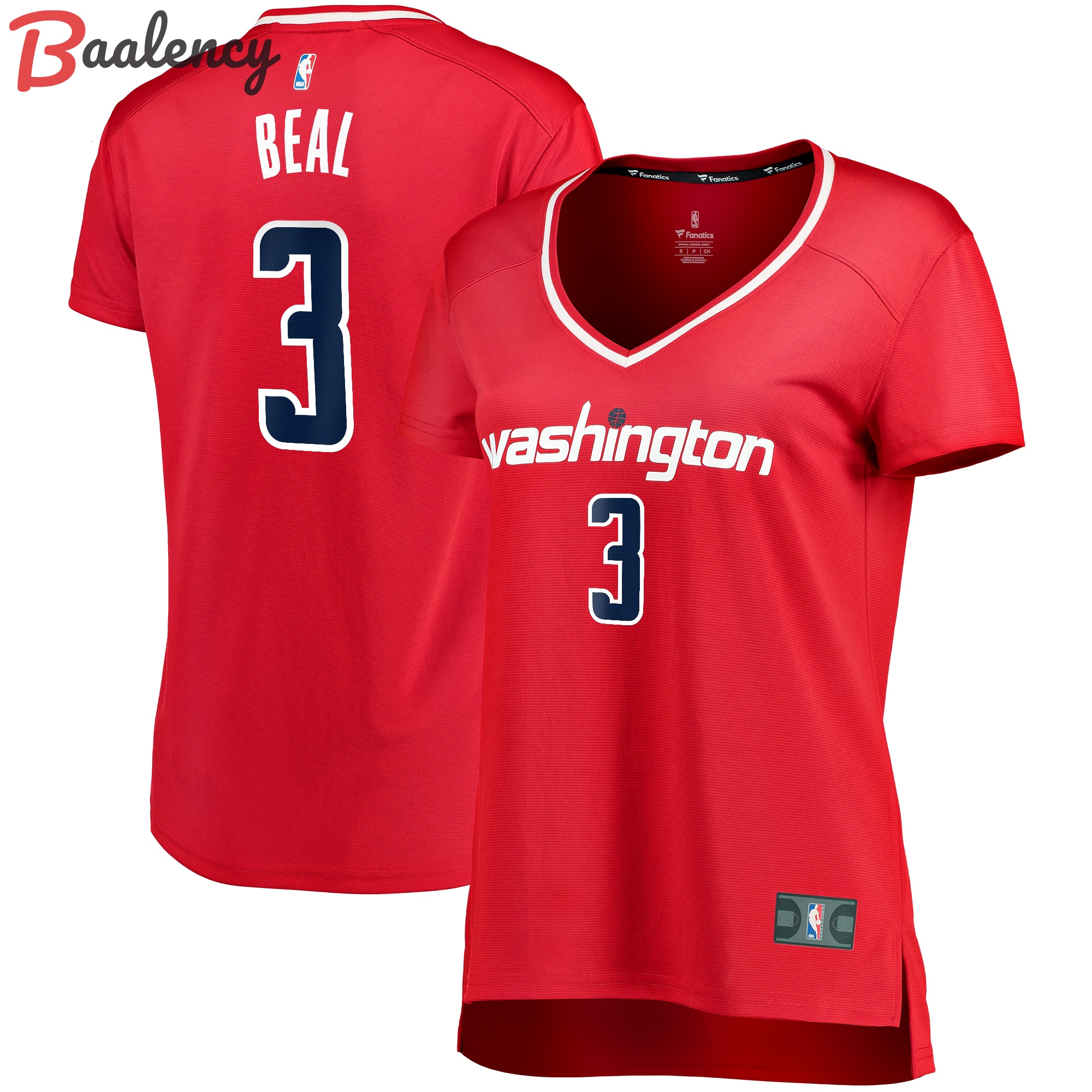 Bradley beal washington wizards fanatics branded women's fast break player jersey icon edition red Baseball NBA Jersey Sports Gift For Fans Basketball NBA Replica