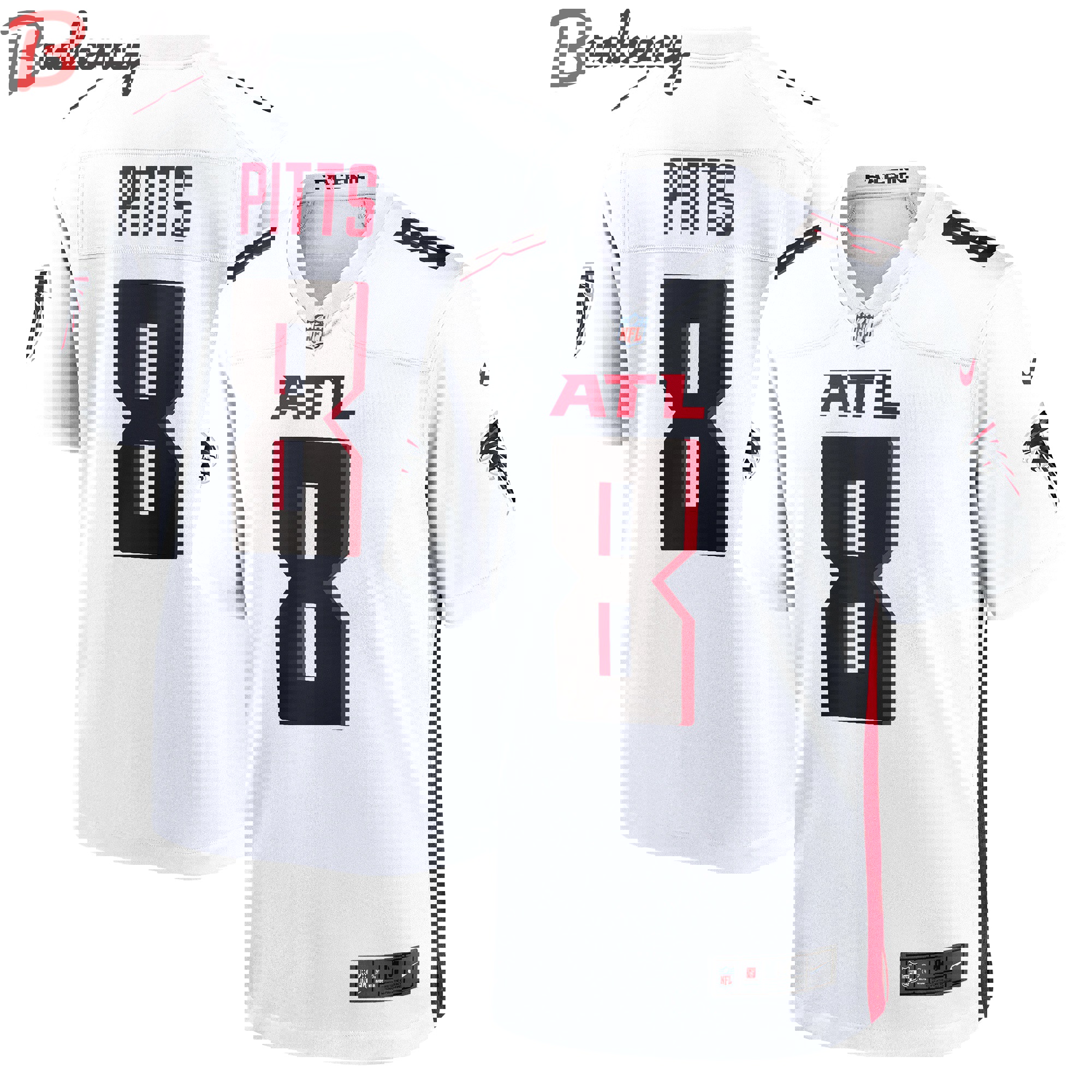 Kyle pitts atlanta falcons nike game player jersey color white  Baseball NFL Jersey Replica Sports For Fans NFLFootball