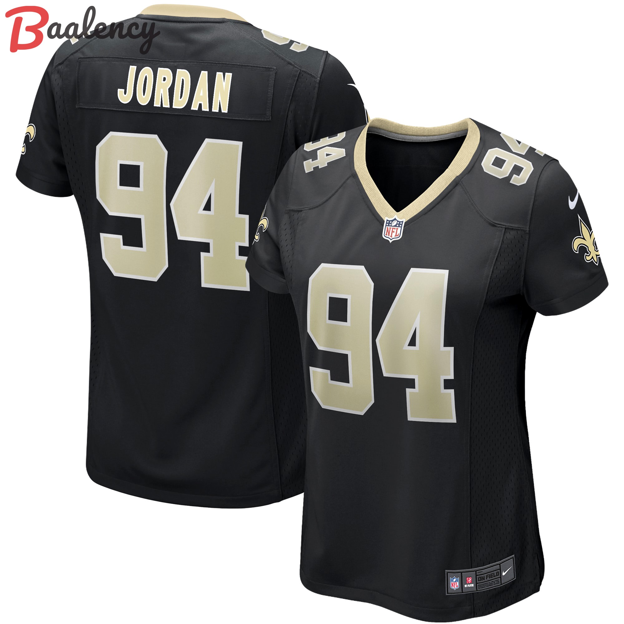 Cameron jordan new orleans saints nike women's game jersey color black  Baseball NFL Jersey NFLFootball Replica Sports For Fans