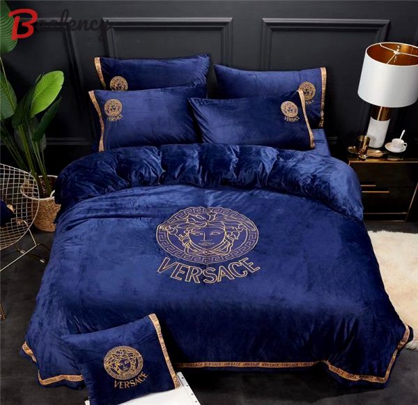 Versace blue s luxury Bedding Sets Bedroom ideas sheets blankets home