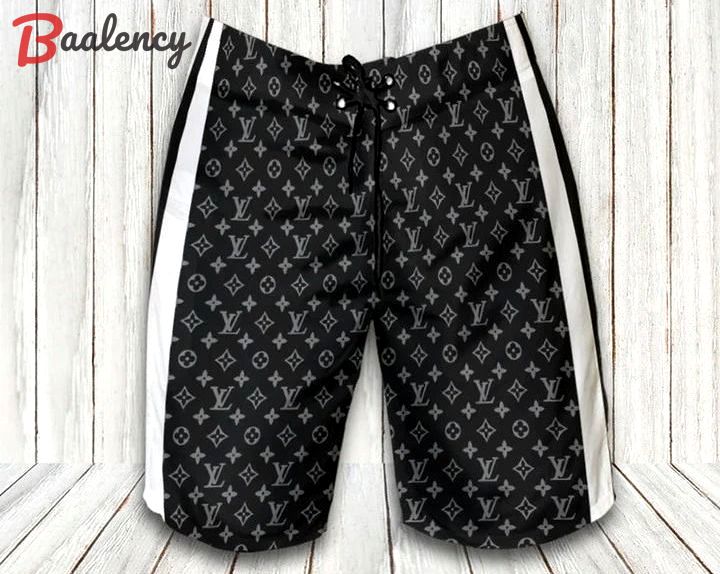 Louis vuitton black fashion logo luxury brand shorts for men 183 Shorts For Ment