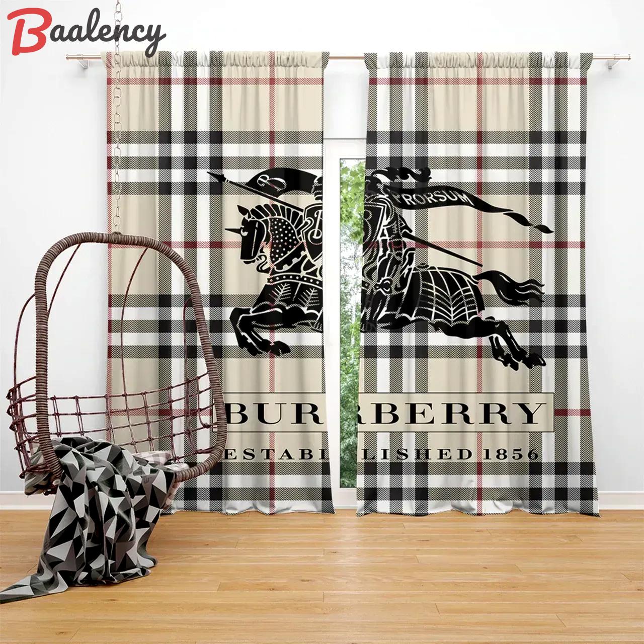 Burberry Customized Window Curtain Best Gift For Burberry Fans