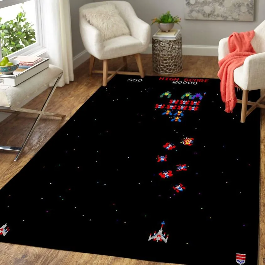 Rugs in Living Room and Bedroom - Pac man area rug carpet 01