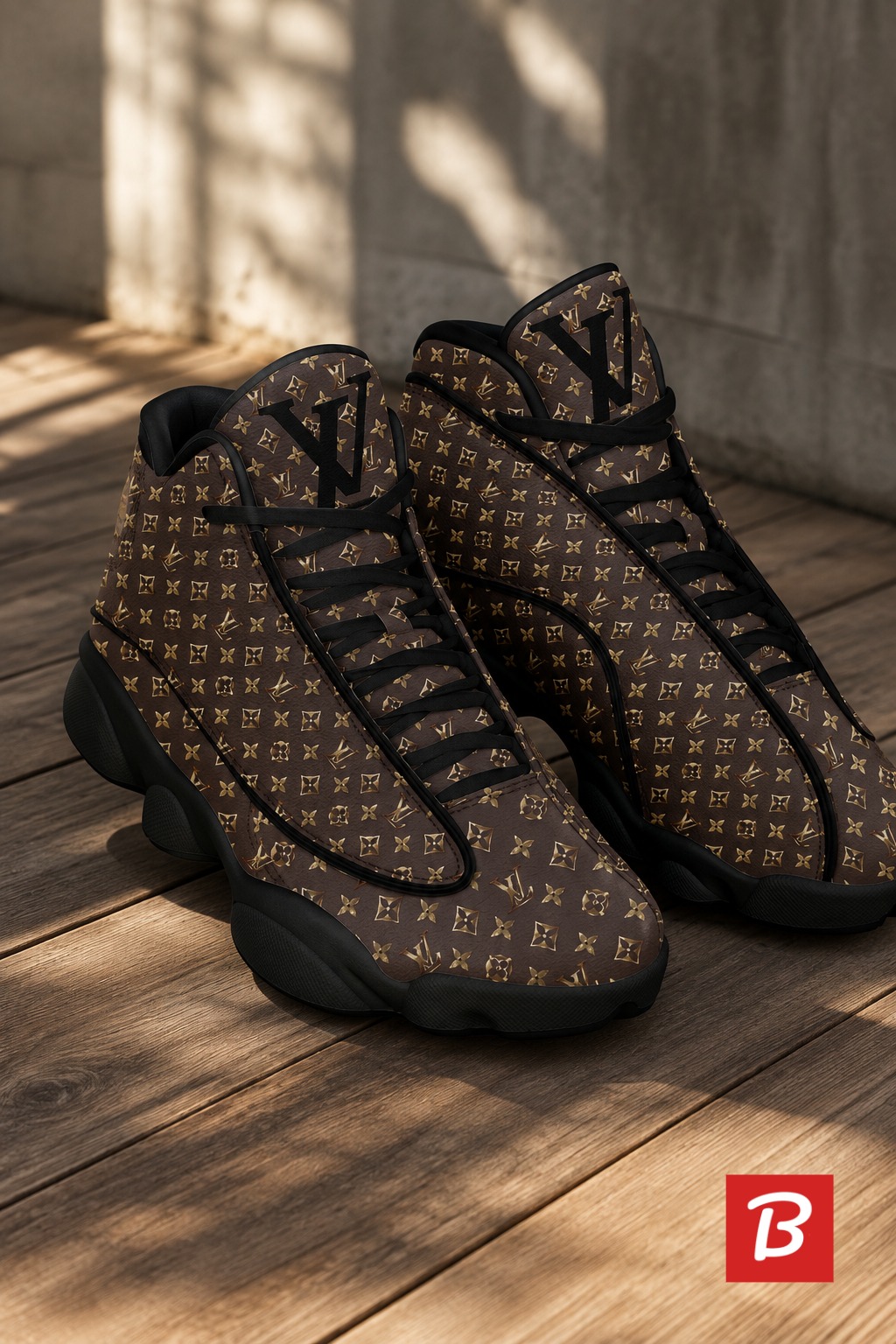 Air Jordan 13 Couture LV Sneaker JD14333 Custom Print Shoes